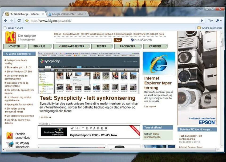 TEST: Chrome er en rå nettleser