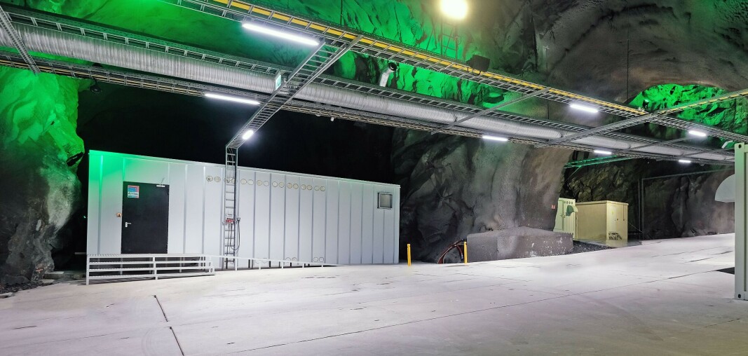 GRØNN: Lefdal Mine Datacenter har ambisjon om å bli det grønneste datasenteret i verden. (Foto: Lefdal Mine Datacenter) GRØNN: Lefdal Mine Datacenter har ambisjon om å bli det grønneste datasenteret i verden. (Foto: Lefdal Mine Datacenter)