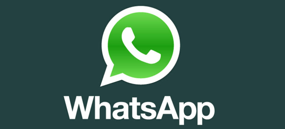 NÅ MED KRYPTERING: Facebook-eide Whatsapp setter grå hår i hodet på overvåkningskåte. Illustrasjon: Whatsapp