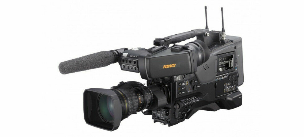 HD-KAMERAER: NRK fornyer en del av kamerautstyret sitt, og har kjøpt 130 XDCOM HD-kameraer fra Sony. Bildet viser en av de to modellene NRK har kjøpt, det profesjonelle XDCAM PXW-X500. Foto: Sony