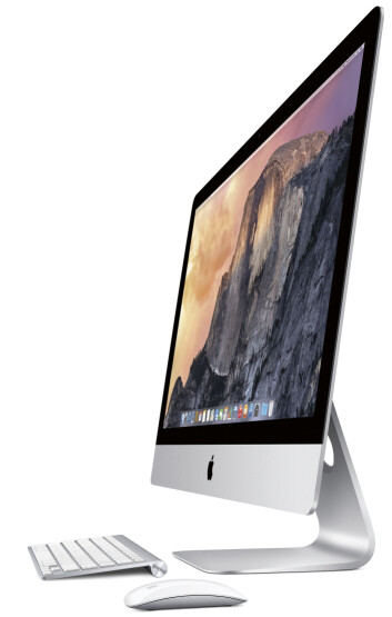 TYNN: 27-tommers iMac med Retina 5K-skjerm er bare fem millimeter tykk – ihvert fall ytterst. (Foto: Apple)