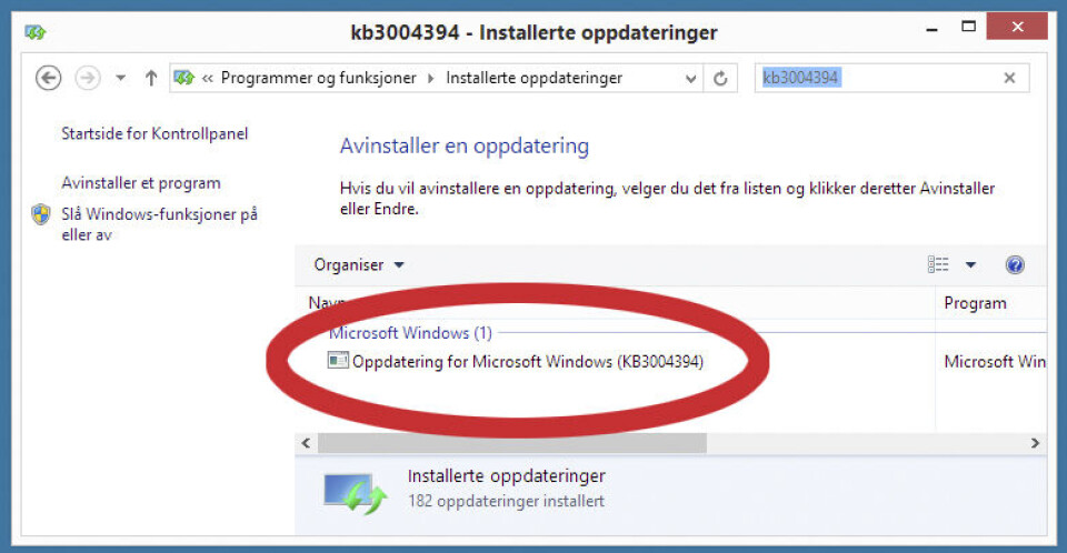 KB3004394: Her er feilrettingen på en av PC Worlds Windows 8.1-maskiner. KB3004394: Her er feilrettingen på en av PC Worlds Windows 8.1-maskiner.