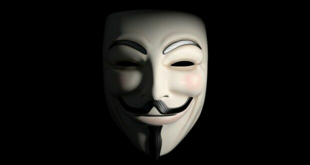 ANONYMOUS: Medlemmene i hackergruppen Anonymous står sjelden frem med ekte navn. Nå er en amerikansk journalist med løs tilknytning til gruppen dømt til fem år i fengsel for å ha lenket til lekket informasjon. (Illustrasjonsfoto)