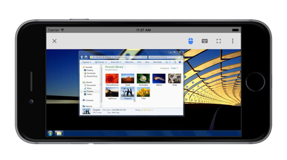 FJERNSTYRING: Chrome Remote Desktop kan godt brukes til å fjernstyre en Mac. FJERNSTYRING: Chrome Remote Desktop kan godt brukes til å fjernstyre en Mac.
