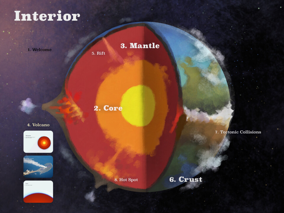JORDEN PÅ IPAD: Earth: A Primer er en app som kan lære deg mye om hva som skjer under føttene våre. JORDEN PÅ IPAD: Earth: A Primer er en app som kan lære deg mye om hva som skjer under føttene våre.