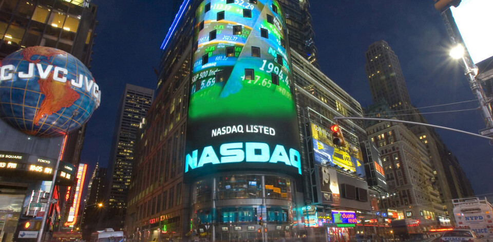 FALLER: Nasdaq hadde en dårlig dag mandag og endte 3,1 prosent ned. (Foto: Nasdaq)