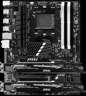 HOVEDKORT: MSI lanserte hovedkortet 970A SLI Krait denne uka, med USB 3.1-støtte.