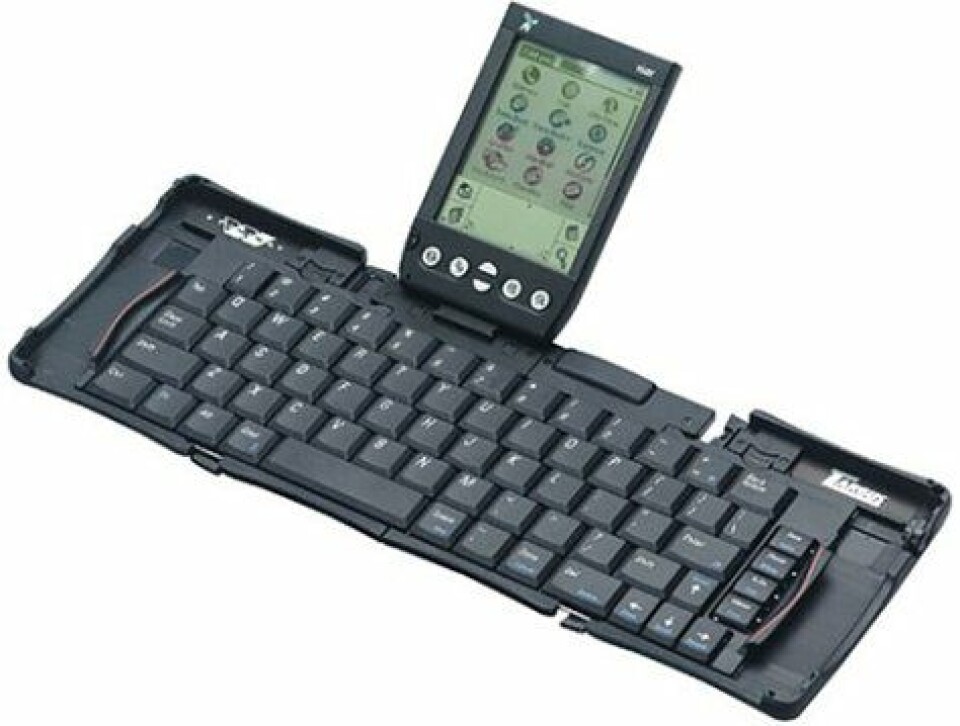 Gode, gamle Palm-tastaturer for omreisende selgere (her fra Targus). Gode, gamle Palm-tastaturer for omreisende selgere (her fra Targus).