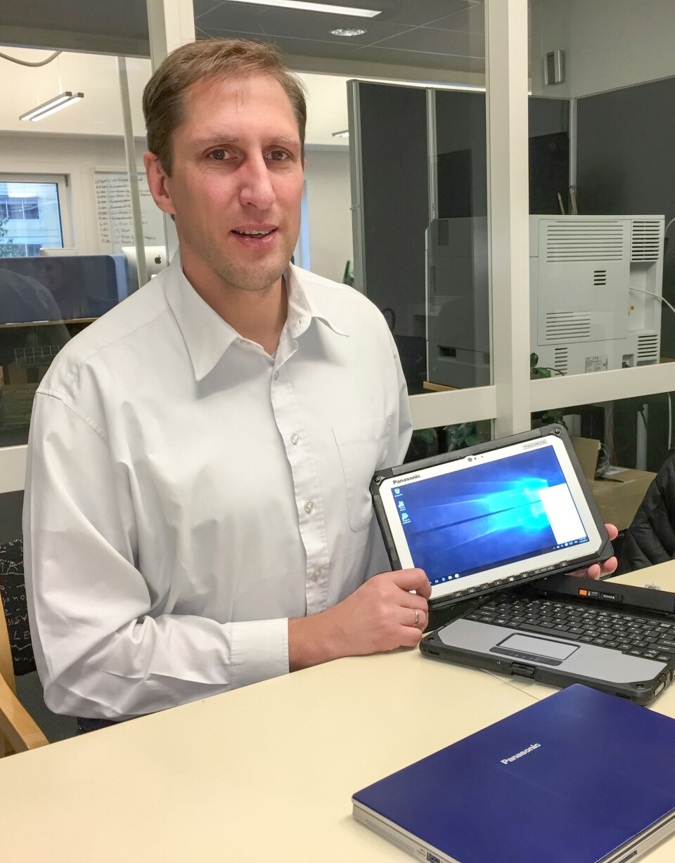 – De nordiske markedene er viktige for Panasonics Toughbook-satsing, sier produktsjef Dirk Weigelt. (Foto: Toralv Østvang) – De nordiske markedene er viktige for Panasonics Toughbook-satsing, sier produktsjef Dirk Weigelt. (Foto: Toralv Østvang)