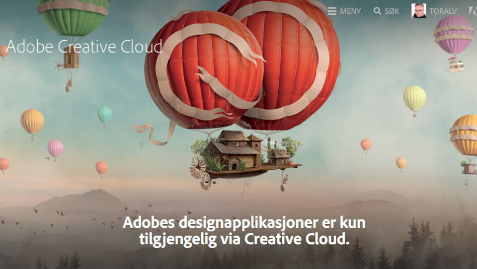 SLUTT PÅ CS6: Slik tar Adobe farvel med Creative Suite 6 på sine norske nettsider. (Skjermdump: Adobe) SLUTT PÅ CS6: Slik tar Adobe farvel med Creative Suite 6 på sine norske nettsider. (Skjermdump: Adobe)