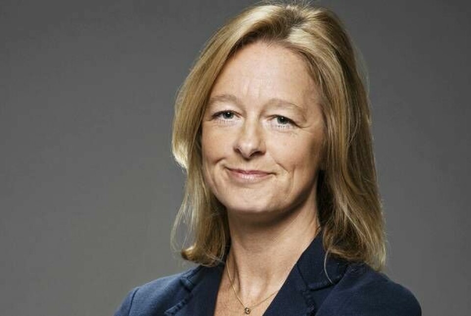 Allison Kirkby er både president og CEO i Telia Company. Greier hun å prate opp en stadig synkende aksjekurs? (Foto: Martin Kiessling)