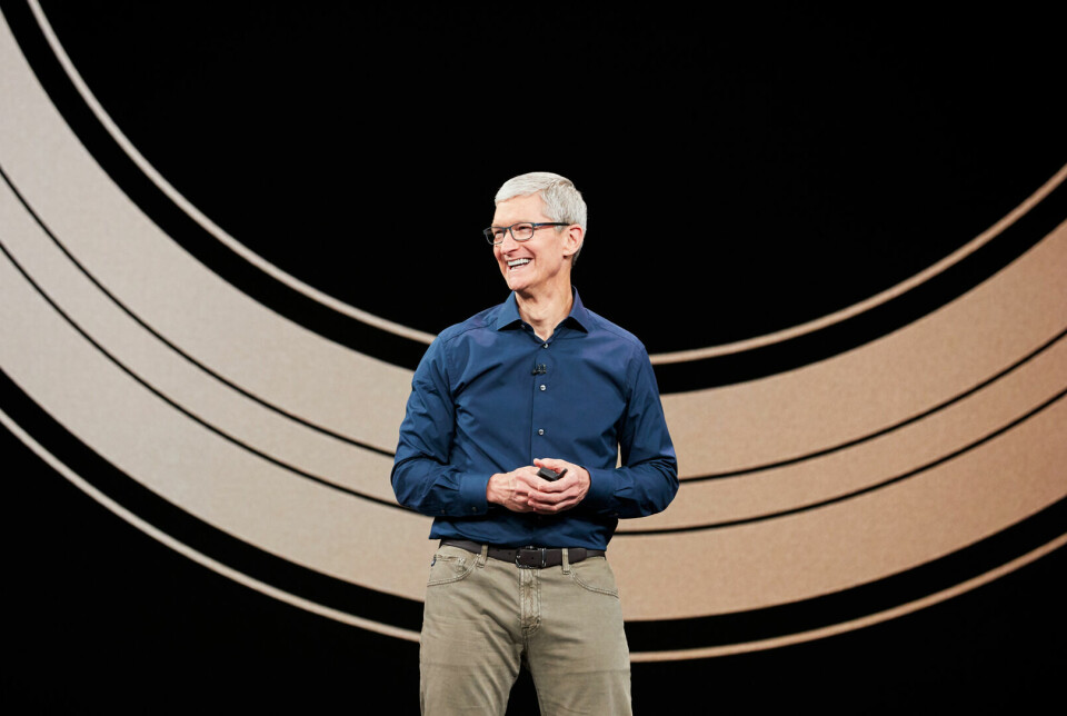 NYLANSERING: – Dette er det første Apple-produktet som du ser gjennom, og ikke på, sa toppsjef Tim Cook på lanseringen i Cupertino i California mandag.