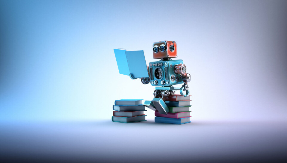 LUDDE PÅ SAKEN: Roboten Ludde skal avlaste sine menneskelige kollegaer i Norli. LUDDE PÅ SAKEN: Roboten Ludde skal avlaste sine menneskelige kollegaer i Norli.