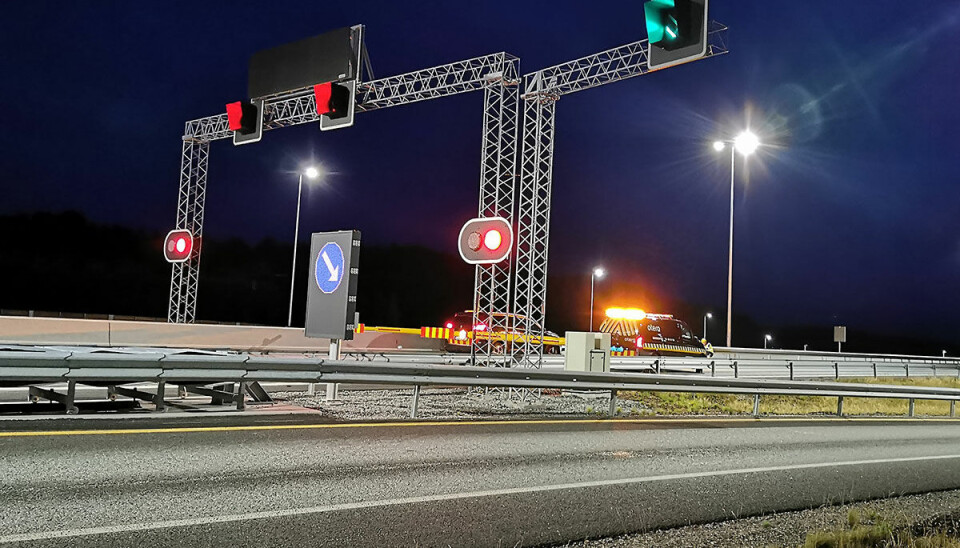 VEDLIKEHOLD: Planlagt vedlikehold på E18-strekningen Tvedestrand-Arendal. (Foto: Otera Traftec AS)