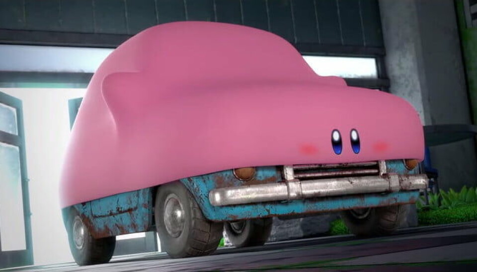 EN MUNNFULL: Kirby får muligheten til å svelge objekter i Kirby and the Forgotten Lands. EN MUNNFULL: Kirby får muligheten til å svelge objekter i Kirby and the Forgotten Lands.