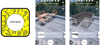 Skeidar tester Snapchat for møbler