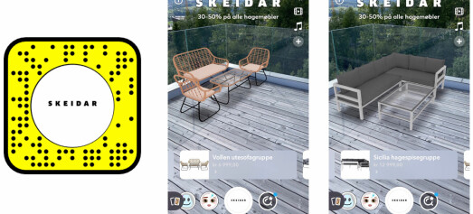 Skeidar tester Snapchat for møbler