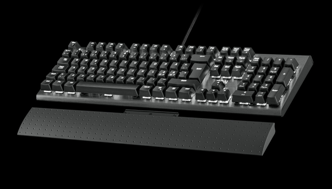 BACK IN BLACK: Zon Keyboard1 er et glimrende og litt retro gamingtastatur. (Foto: NetOnNet)
