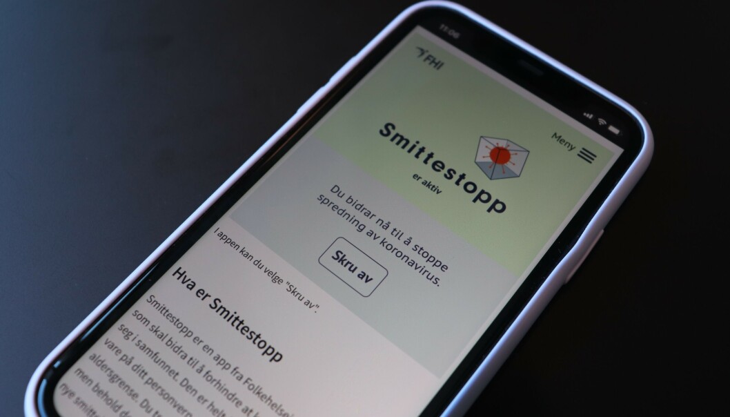STOPP: FHI legger ned Smittestopp-appen. (Foto: Elise Lystad) STOPP: FHI legger ned Smittestopp-appen. (Foto: Elise Lystad)