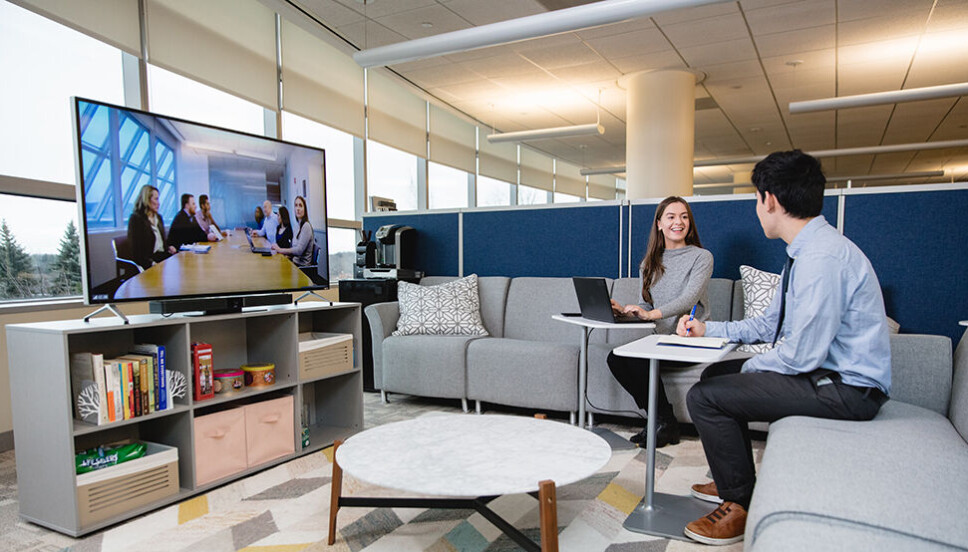 Technology with noise-filtering capabilities are an important part of creating quality hybrid meeting environments. (Photo: Bose) Technology with noise-filtering capabilities are an important part of creating quality hybrid meeting environments. (Photo: Bose)