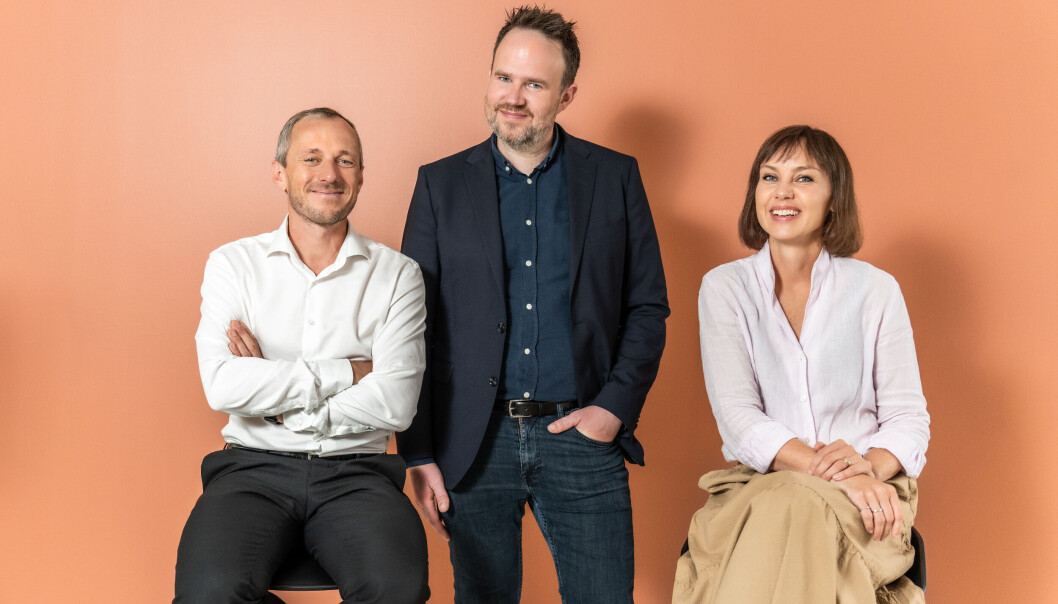 SAMMENSLÅTT: Til venstre, Jesper Nørding Pedersen blir daglig leder av Forte Advice. Her med John Kårikstad som er administrerende direktør i Forte Digital, og Mille Klink som er administrerende direktør i Advice. (Foto: Forte Digital) SAMMENSLÅTT: Til venstre, Jesper Nørding Pedersen blir daglig leder av Forte Advice. Her med John Kårikstad som er administrerende direktør i Forte Digital, og Mille Klink som er administrerende direktør i Advice. (Foto: Forte Digital)