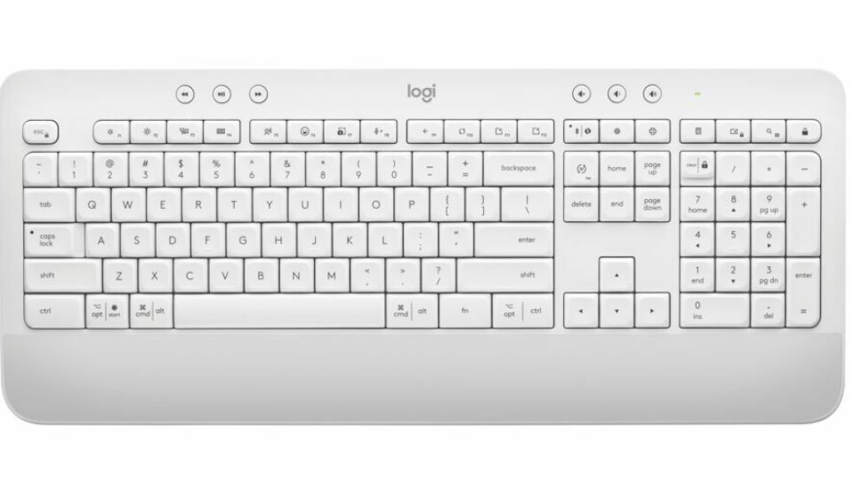 LUFTIG: K650-tastaturet er luftig. (Foto: Logitech)