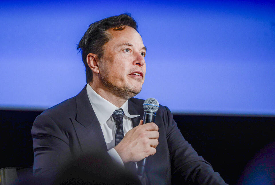 RASERES: Troverdigheten til Twitter raseres av ny eier og selvoppnevnt gud, Elon Musk. Her fra norgesbesøket på ONS i Stavanger. (Foto: Carina Johansen / NTB) RASERES: Troverdigheten til Twitter raseres av ny eier og selvoppnevnt gud, Elon Musk. Her fra norgesbesøket på ONS i Stavanger. (Foto: Carina Johansen / NTB)
