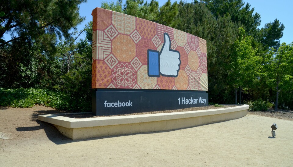 BØTER: Metas GDPR-praksis koster dem dyrt. Illustrasjonsfoto av Facebooks kontorer i Silicon Valley. (Foto: Unsplash)