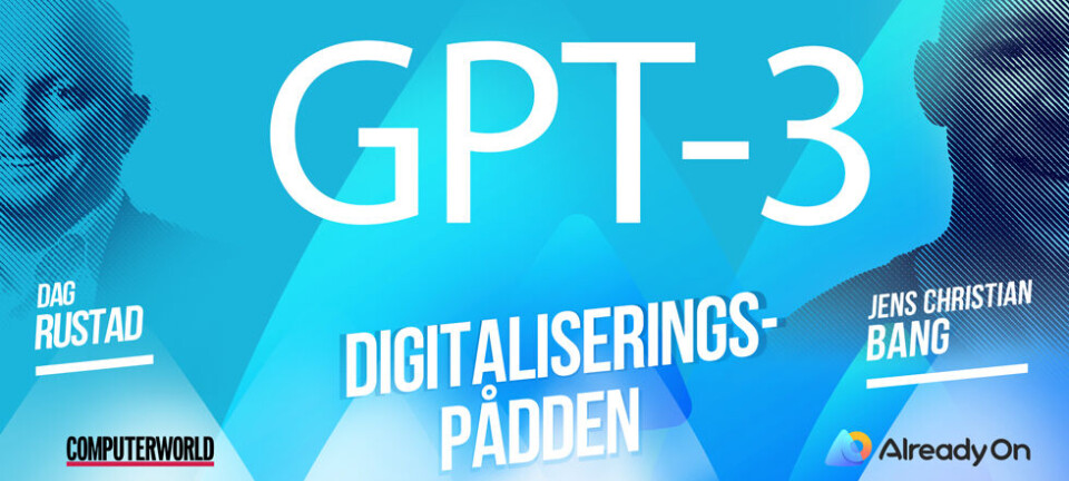 Her diskuterer Dag Rustad og Jens Christian Bang et av de hotteste temaene innen AI-teknologi: GPT-3. Her diskuterer Dag Rustad og Jens Christian Bang et av de hotteste temaene innen AI-teknologi: GPT-3.