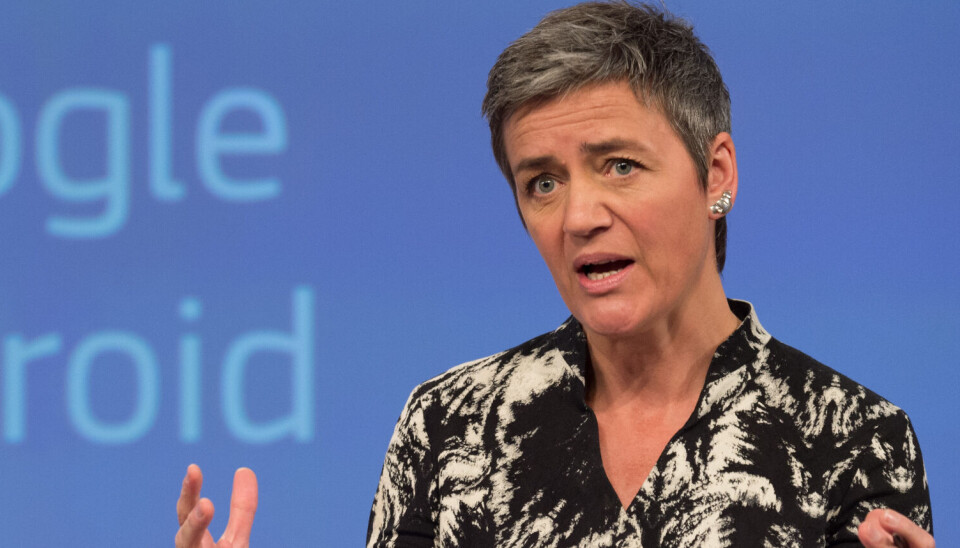 RASKT: EU-kommisjonens visepresident Margrethe Vestager mener det er viktig å få på plass lover som regulerer bruken av kunstig intelligens raskt. (Foto: Credit Georges Boulougouris EU)