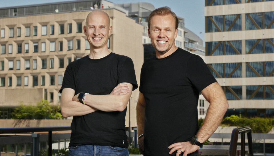 SAMARBEIDER: Edgeir Aksnes i Tibber og Stefan Jansson i Polarium. (Foto: Eva Edsjö)
