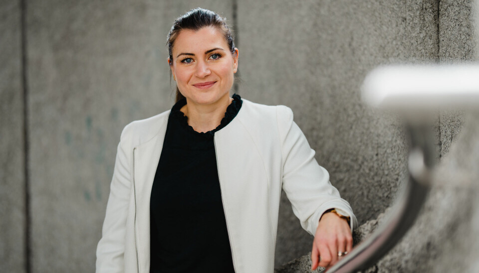 TIDENES YNGSTE: Elisabet Haugsbø blir tidenes yngste president i Tekna, når hun tar over stafettpinnen fra Lars Olav Grøvik. (Foto: Tekna)