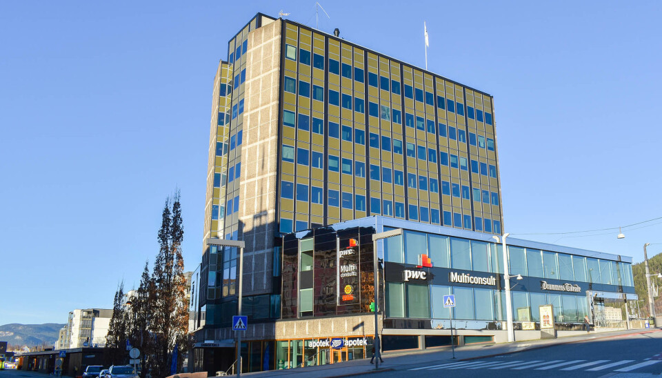 TICON-BYGGET: Det 10. etasjes Ticonbygget i Drammen ble oppført i 1962. Nå har bygget fått en digital tvilling. (Alle foto: Multiconsult) TICON-BYGGET: Det 10. etasjes Ticonbygget i Drammen ble oppført i 1962. Nå har bygget fått en digital tvilling. (Alle foto: Multiconsult)