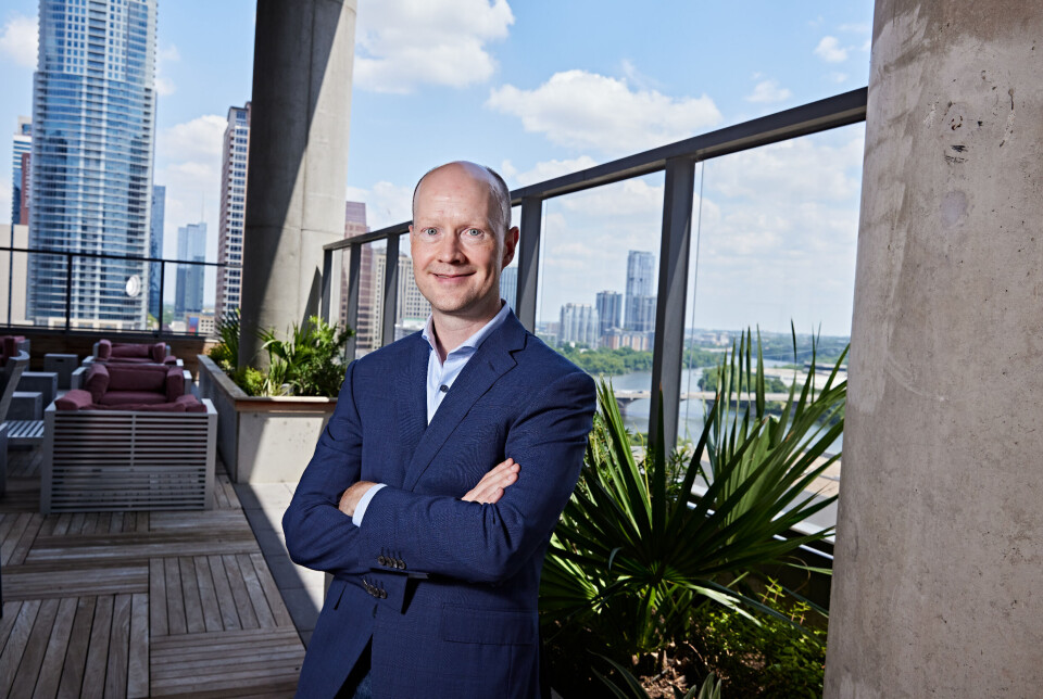 Gründer og adm dir for M-Files Antti Nivala ved det amerikanske hovedkvarteret i Austin, Texas. (Foto: Annie Ray).