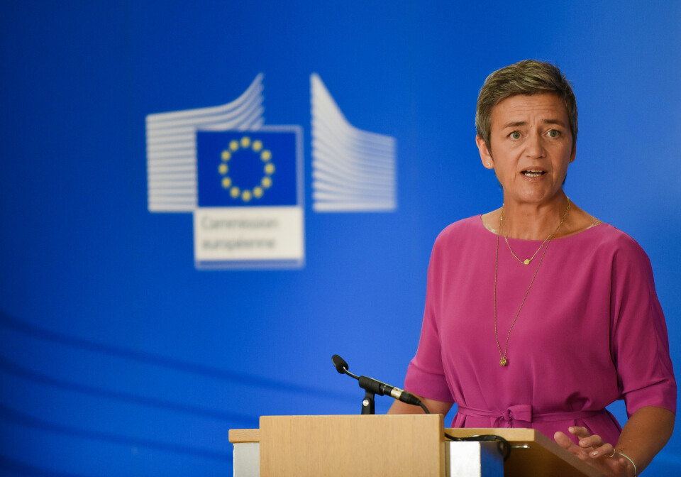 TILLATER: EUs konkurransesjef Margrethe Vestager gordkjenne Broadcoms oppkjøp av VMware. (Foto: Jennifer Jacquemart, EU).