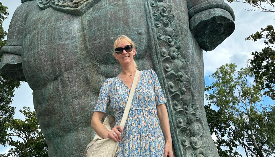 PÅ BALI: Anne-Sofie Risåsen i Cognizant opplever Bali i sommer. (Foto: privat).