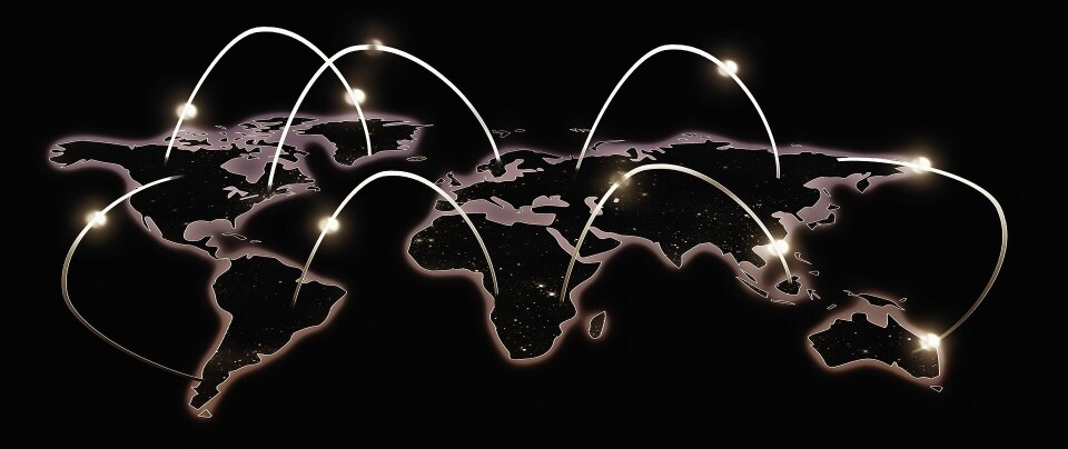 FTP: File Transfer Ptotocol brukes til overføring av filer i et TCP/IP-basert nettverk, som internett. (Illustrasjon: Pixabay). Global kommunikasjon. (Foto: Pixabay).