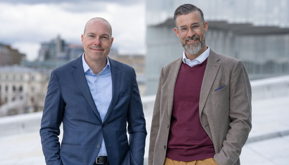 NYE: Thomas Leopold Kraft (t.v), er ny landssjef for Palo Alto Networks i Norge og Ulf Rasmussen, System Engineering Manager for Palo Alto Networks i Norge og Island. (Foto: Palo Alto Networks Norge)