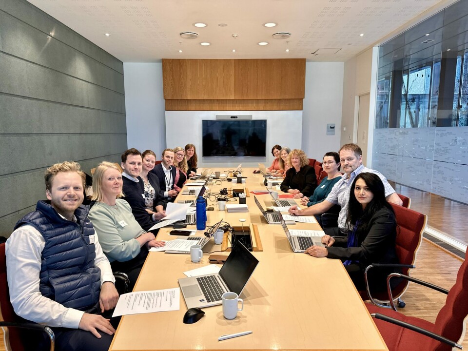 I MÅL: Fra forhandlingene mellom EL og IT Forbundet og Telenor i april i år. (Foto: EL og IT Forbundet). Fra forhandlingene mellom EL og IT forbundet og Telenor i april i år. (Foto: EL og IT forbundet).
