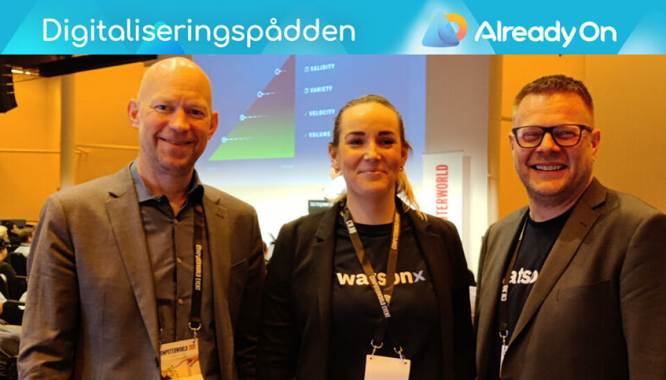 GJESTER: Kine Stirler Alm og Rune Skår fra Visio.