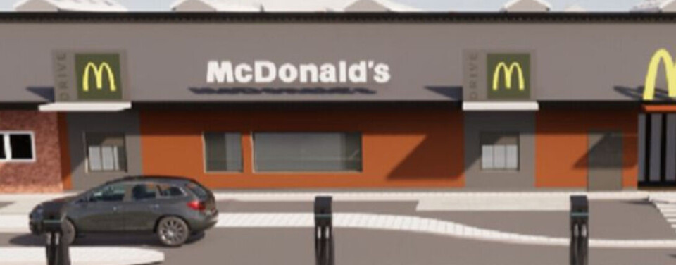 DROPPER: McDonald's avslutter et forsøk med å bruke stemmestyrt AI for bestilling. (Illustrasjon: Skjermdump, McDonald's Norge)