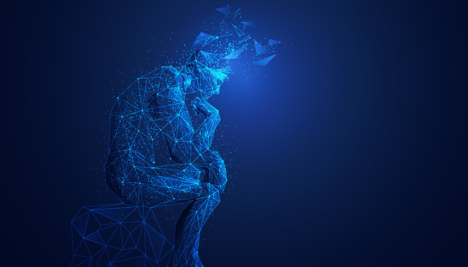TANKENS KRAFT: For å lykkes med å få opp hastigheten på AI i 2025 må tankemåten endres, skriver Stein Wesenberg. (Foto: Istock) great thinker with broken head in wireframe polygonal style, brain thinking concept. AI, kunstig intellligens.
Foto: Istock