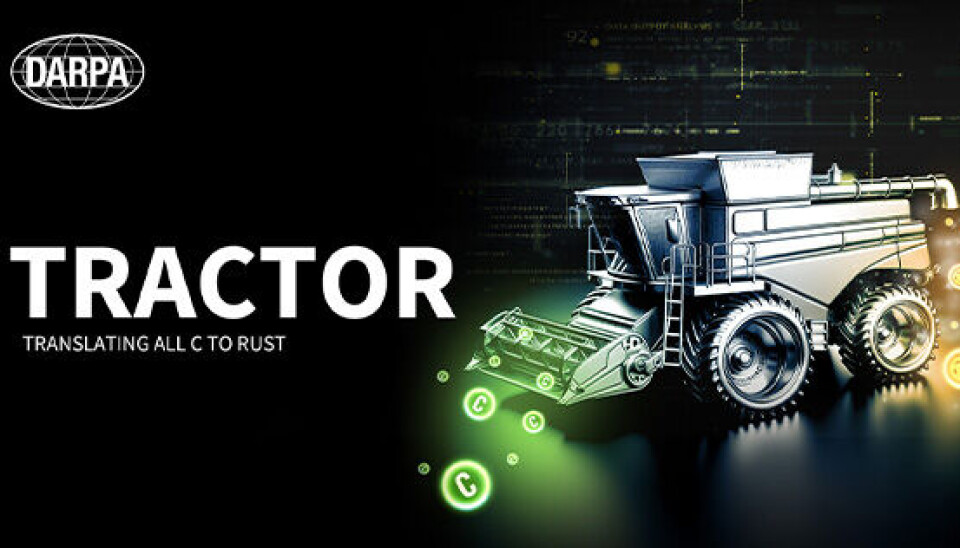 SIKKER KODE: DARPA jobber med kunstig intelligens for å skrive om programkode i C til Rust. (Foto: DARPA) DARPA-prosjektet TRACTOR skal konvertere kode i C til Rust. (Foto: DARPA).