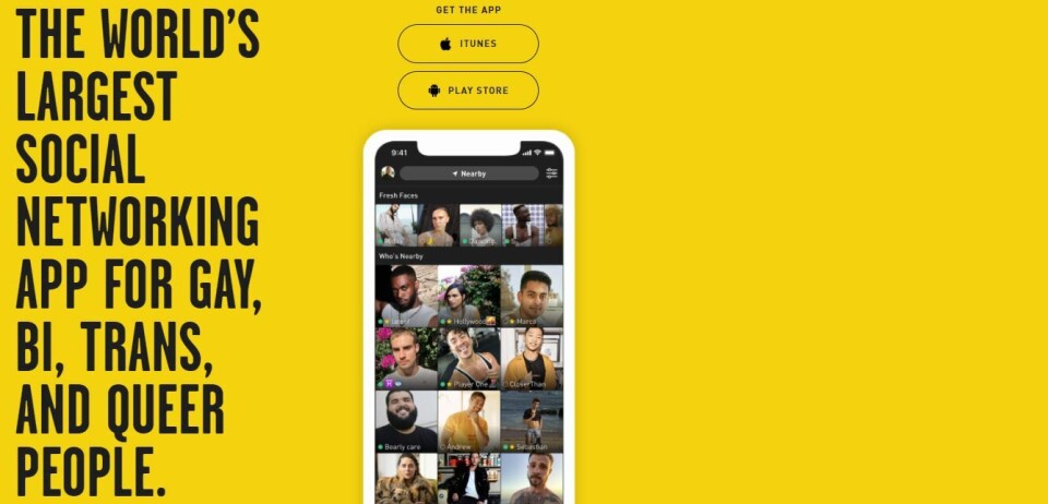 GDPR-BRUDD: Forbrukerrådet klaget inn Grindr i 2020 etter at det ble avdekket at appen samlet inn og delte sensitive personopplysninger om brukerne med en rekke andre kommersielle aktører. (Skjermdump: Grindr)