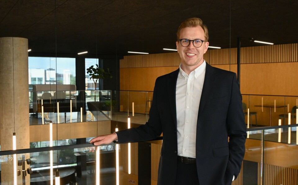 PÅ PLASS: Kristian Uldall er ny bærekraftsjef i GlobalConnect. (Foto: GlobalConnect)