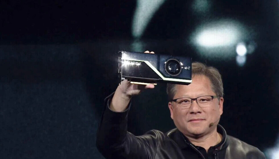 TOPPSJEF: Jensen Huang, administrerende direktør i Nvidia tar turen til København i forbindelse med danskenes nye superdatamaskin. (Foto: Comtputerworld Danmark).