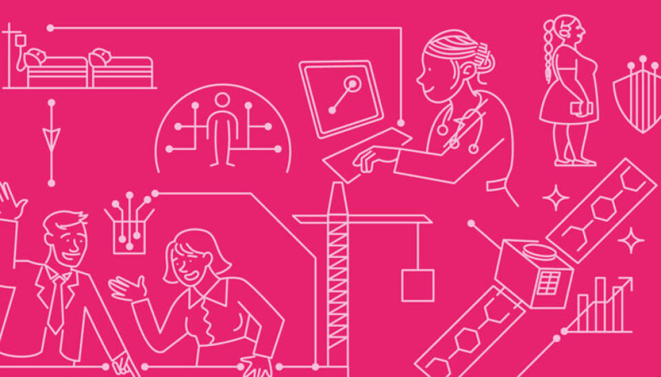 DELING: Forfatterne av dette debattinnlegget peker på viktigheten av datadeling for å oppnå regjeringens mål innen digitalisering. (Illustrasjon: Digitaliserings- og forvaltningsdepartementet) Regjeringens digitaliseringsstrategi. (Illustrasjon: Digitaliserings- og forvaltningsdepartementet)