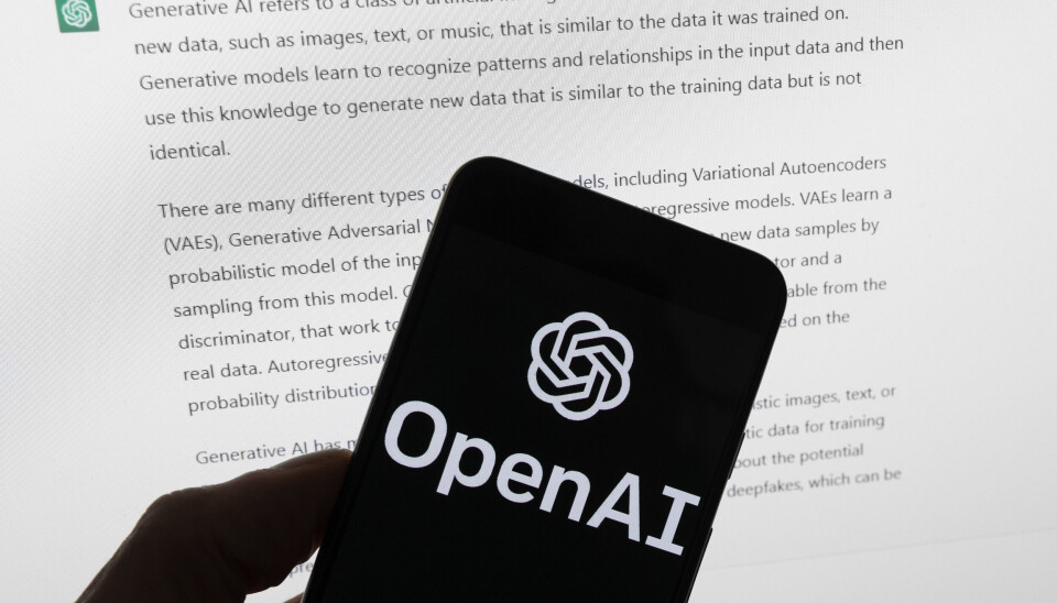 LETT Å JUKSE: ChatGPT fra OpenAI kan skrive sammenhengende tekster. Det er blitt en utfordring for sensorene som skal vurdere hjemmeeksamener. (Foto: Michael Dwyer AP / NTB)