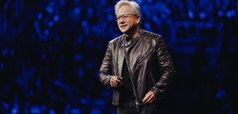 ADVARER: Nvidias toppsjef Jensen Huang, her på en messe i Taipei tidligere denne uken, advarer om at Kina kan komme til å lage sitt eget KI-økosystem som til slutt kan kappes med USA.