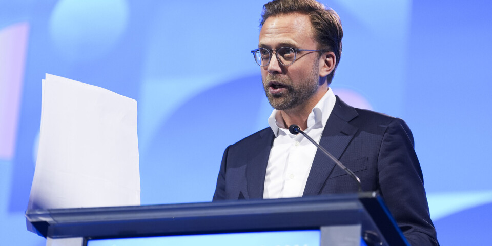 VIL BLI STRENGERE: Nikolai Astrup har ledet redaksjonskomiteen på Høyres landsmøte i helgen. Søndag anbefalte han at partiet skal jobbe for strengere regulering av utenlandske dataplattformer som truer norsk sikkerhet. (Foto: Terje Pedersen / NTB)